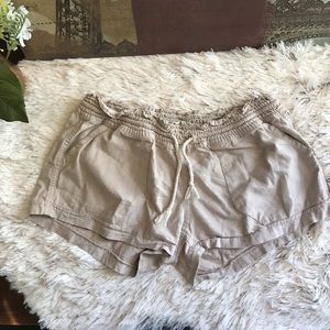 Kiss & Cry tan shorts